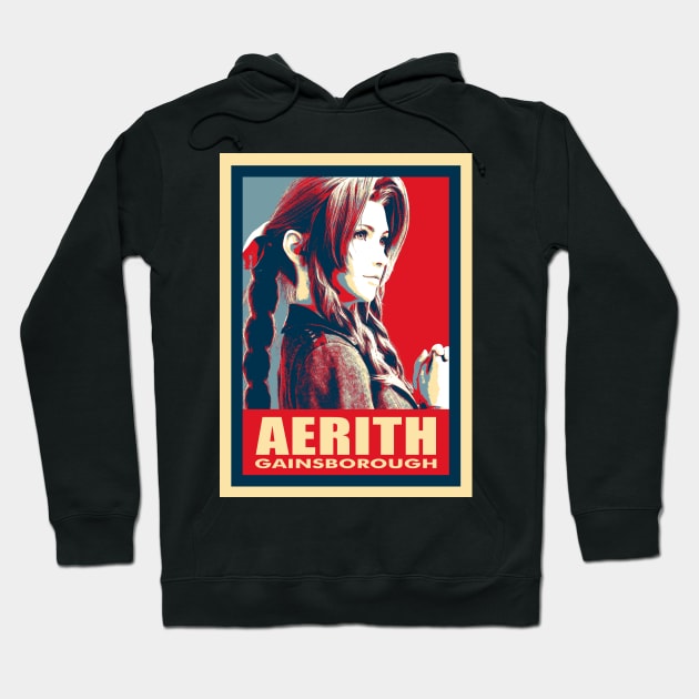 Aerith Funny FF7 Remake Game Gift Hoodie by beardline